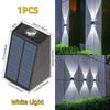 2 LED Solar Wall Lamp Waterproof Outdoor Solar Garden Decor Lights Up and Down Luminous Lighting for Street Balcony Garden Villa