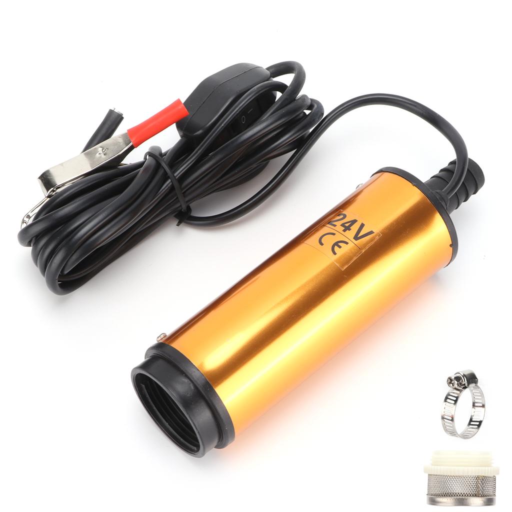 DC 24V топливный насос для перекачки топлива электрический портативный мини алюминиевый сплав корпус для перекачки дизельного топлива вода