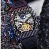 Luxury Fashion Tourbillon Watch Man Luxury Skeleton Watches for Men Wristwatch Male Clock New Gifts for Men