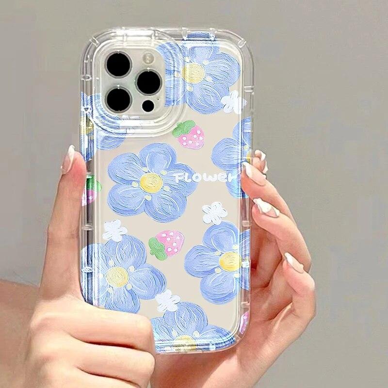 Clear Phone Case For iPhone 11 Case iPhone 13 14 Pro Max 12 15 Pro Max XR XS Max X 7 8 14 Plus SE Fashion Soft Shockproof Cover