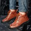 Внешняя торговля новая осенне-зимняя мужская обувь ботинки с высоким голенищем ботинки Мартин воловья кожа спортивная обувь для активного отдыха походная обувь кожаные ботинки ботинки большого размера