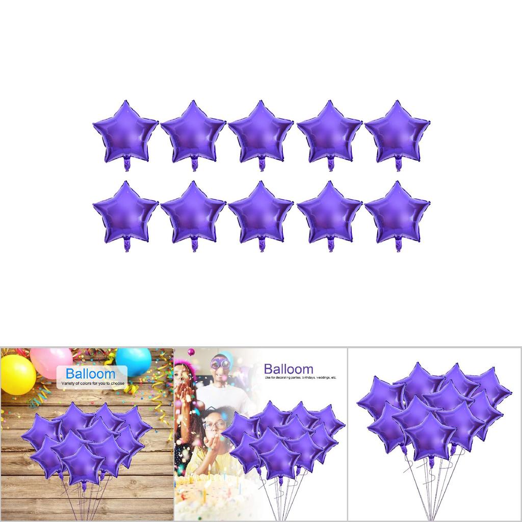 10pcs 10 Aluminum Foil Balloons Party Wedding Birthday Decor
