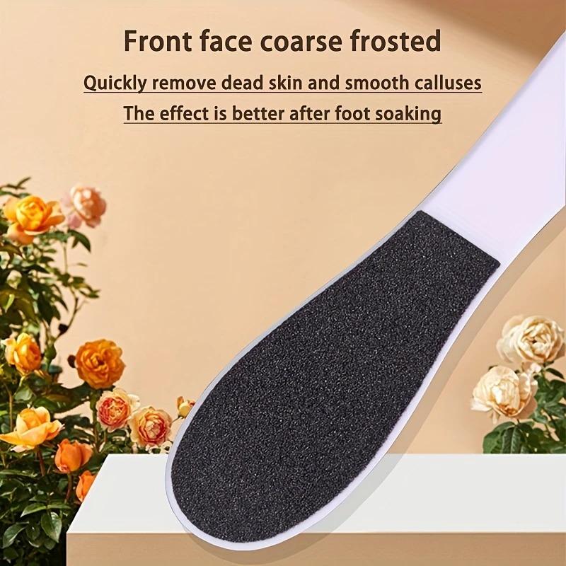 Double-Sided Disposable Foot File and Pumice Stone Pedicure Set, Plastic Foot Rub Callus Remover, Unscented Exfoliating Foot Scr