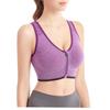 Front Zipper Sports Bra Professional Shockproof Breathable No Steel Ring Running Vest Yoga Sports Underwear Women