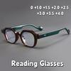 Простые ретро полигональные очки для чтения Универсальные европейские и американские очки с маленькой оправой Защита от излучения Очки для пресбиопии