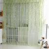 Pastoral Style Willow Leaf Curtain Tulle Curtain Sheer Curtains Window Drapes Home Decoration