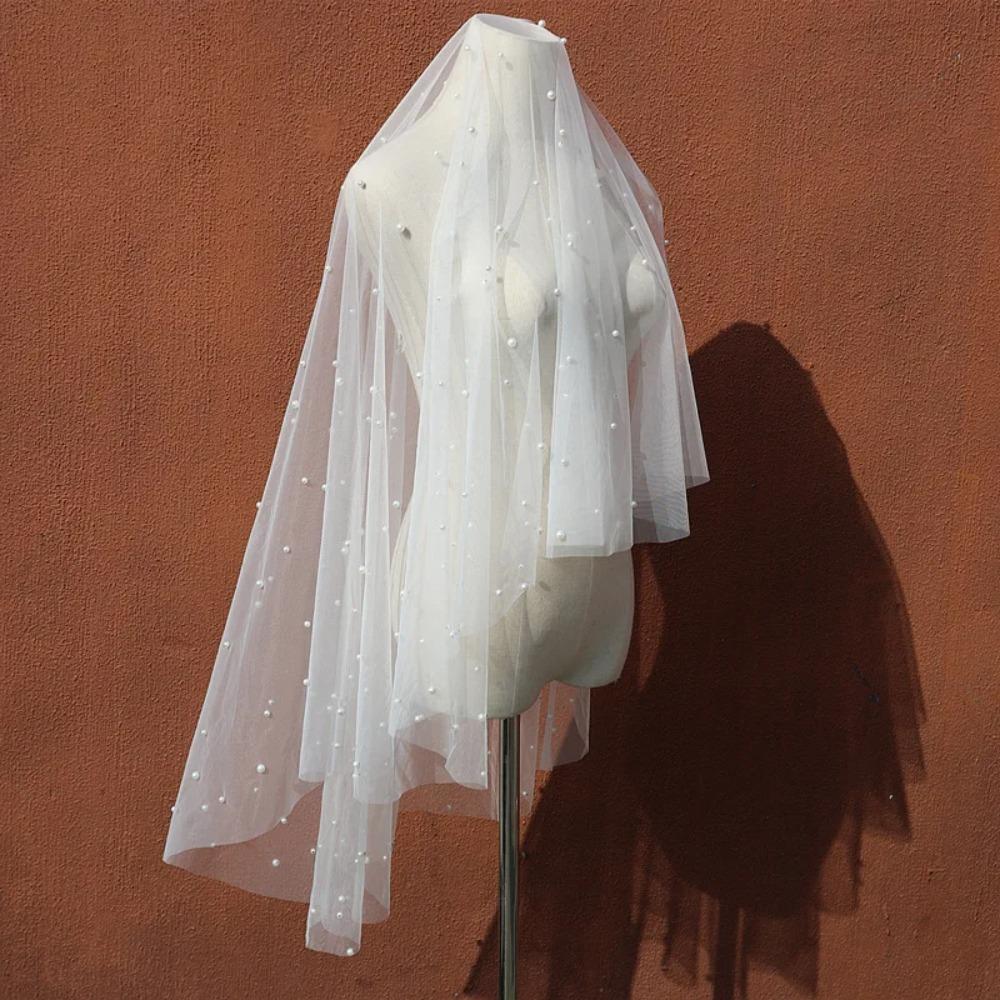 Элегантная Свадебная Фата Белая Фата-Капля Роскошная Свадебная Фата Свадьба в Замке
