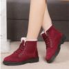 Winter Women Solid Color Warm Mid-top Boots Padded Thickened Ladies' Snow Boots