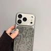 Роскошный чехол для телефона из PU-кожи с текстурой леопардового принта для iPhone 17 16 15 14 13 Pro Max, матовый, ударопрочный бампер, чехол с большим окном