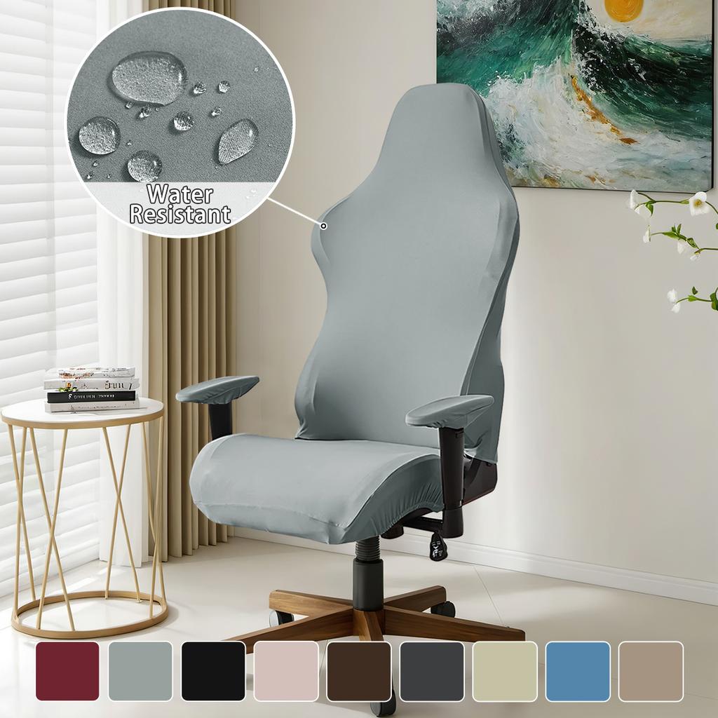 Водонепроницаемый чехол для киберспортивного кресла из молочного шелка, однотонный эластичный чехол для киберспортивного кресла, чехол для кресла-пятна