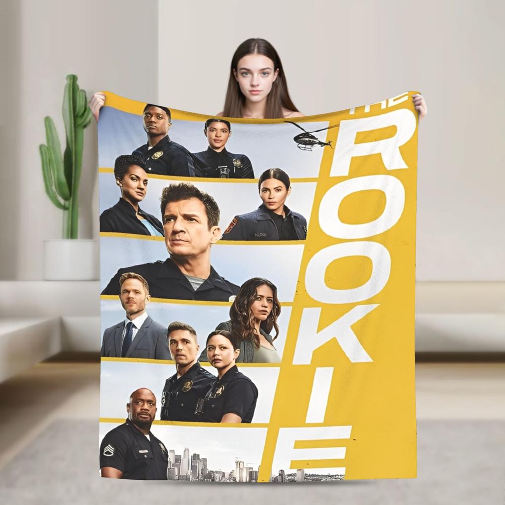 The Rookie TV Show Flannel Blankets Soft Throw Blanket for Living Room Picnic Graphic Bedspread Sofa Bed Cover