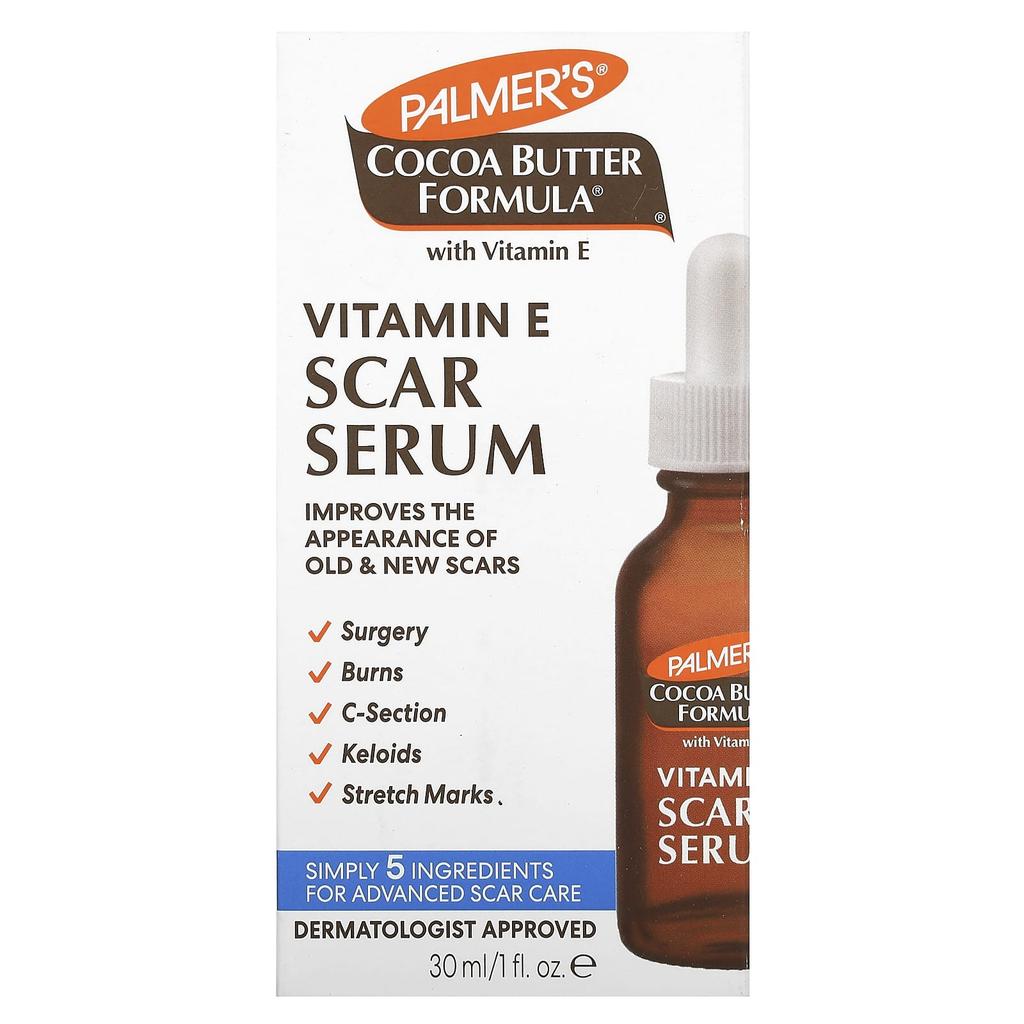 Palmer's Cocoa Butter Formula® with Vitamin E, Scar Serum, Fragrance Free, 30 Ml (1 Fl Oz)