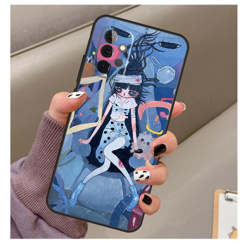 Мультяшный Эстетичный Чехол Aya Takano для Samsung Galaxy A32 A52 A12 A22 A16 A26 A36 A56 A06 A55 A35 A15 A54 A34 A14 A13 A53