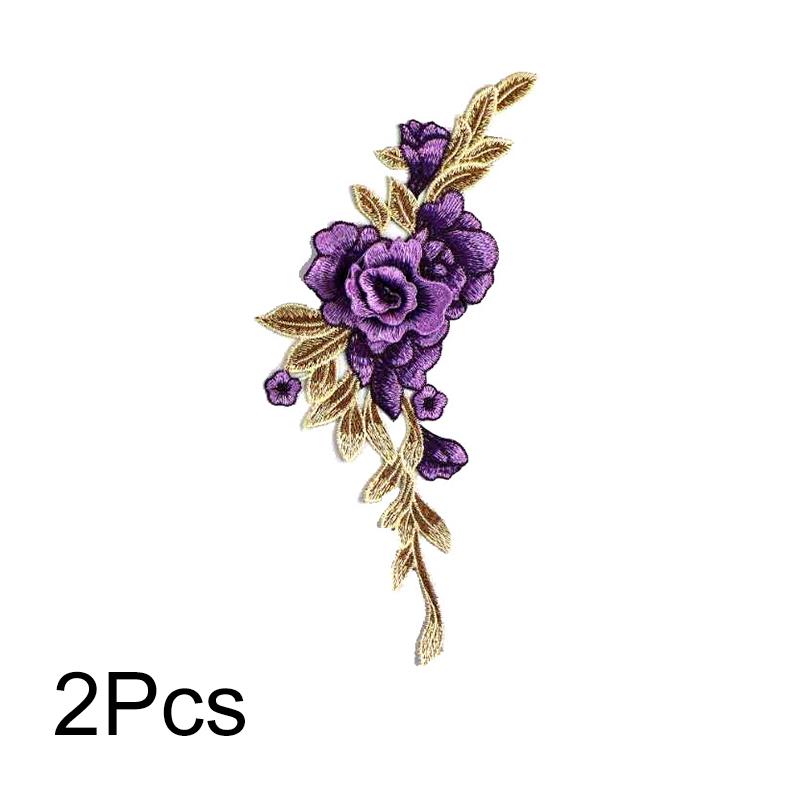 2 шт. 3D пион шитье своими руками кружевные нашивки модное платье вышитая ткань наклейка цветок аппликация чеонгсам нашивка