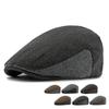 Hat Stitching Beret Men British Forward Cap Large Size Cap Women Peaked Cap