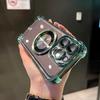Применимый чехол для мобильного телефона iPhone 18 Pro, гальваническое покрытие, магнитное крепление, Apple 15, четыре угла, защита от падения, прозрачный акриловый космический чехол