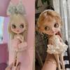 Аксессуар для одежды куклы Blyth OB24 Розовая шифоновая юбка и белая кружевная юбка Подходит для женского тела экшн-фигурки Игрушки для самостоятельной сборки В подарок