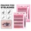 Mixed Length DIY Eyelash Extensions Soft PBT Material Lash Cluster Kit  For Beginner
