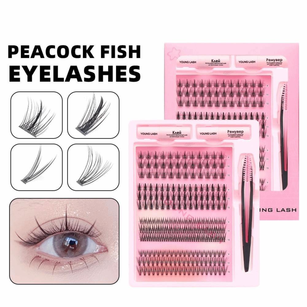 Mixed Length DIY Eyelash Extensions Soft PBT Material Lash Cluster Kit For Beginner
