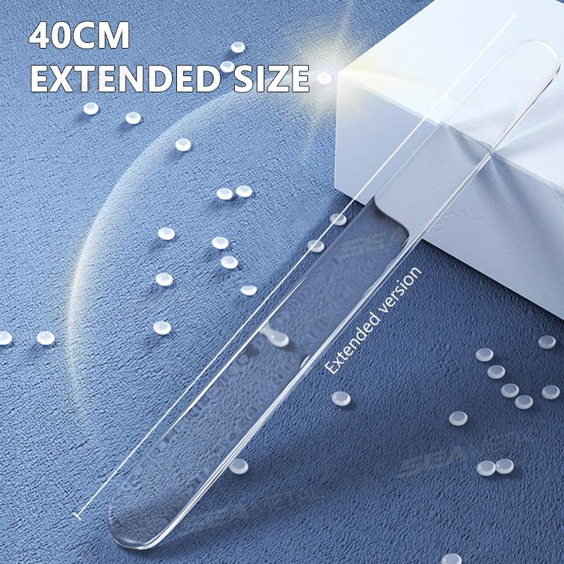 BLALION 4PCS Extended Car Door Bumper Strip Transparent Body Rearview Mirror Protector Anti-scratch Anti-scuff Decoration Strip