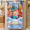 Beach TowelCocomelon Custom Name Text Personalized Soft Towel for Beach Pool Indoor Home Decor Gift