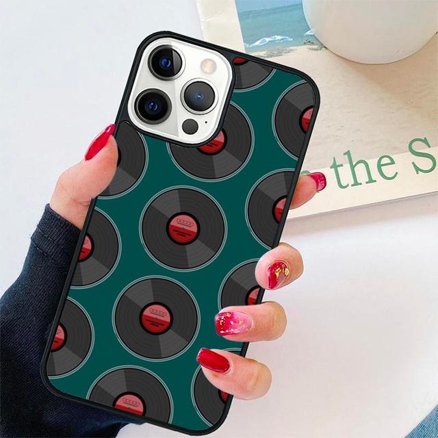 Виниловая пластинка Синяя этикетка Музыка Классика Чехол для телефона Для iPhone 17 Air 15 16 Pro Max 14 13 12 11 Pro Max Plus