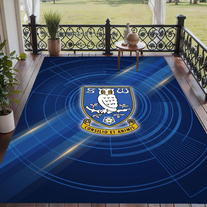 Soft Floor Carpet Sheffield Wednesday Pattern Area Rug Decorative Mat For Home Room Decoration