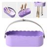 Makeup Brush Cleaning Tool with Drying Holder Mat, Makeup Sponge Cleaner Brushes Organizer Storage Box