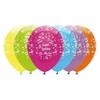 Creative Party Воздушные шары с днем ​​рождения с латексным принтом (Упаковка из 6 шт.)