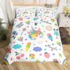 Fantasy Rainbow Duvet Cover Unicorn Bedding Set For Kids Girls Cartoon Animal Dessert Comforter Cover With 2 Pillow Cases Queen