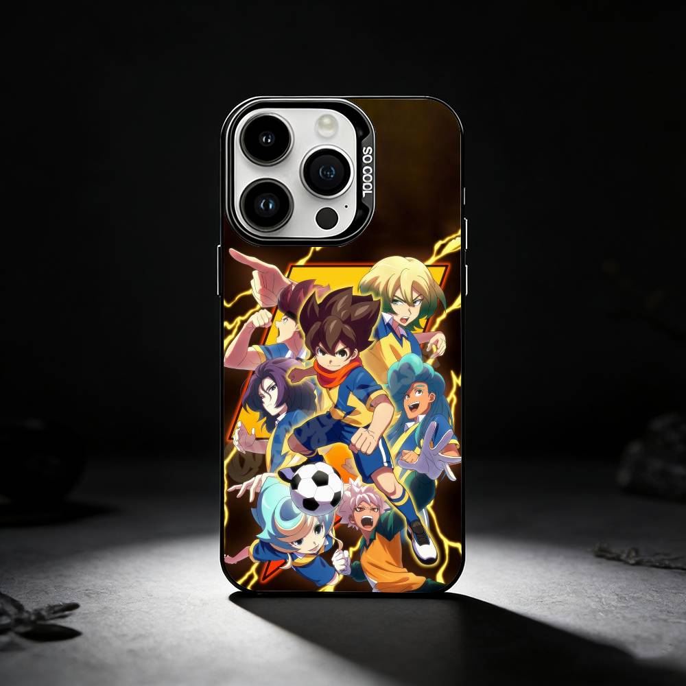 Football I-InazumaS Eleven 11 Phone Case For iPhone 17,16,15,14,13,12,11 Plus,Pro Max,XS,Colored silver phone case
