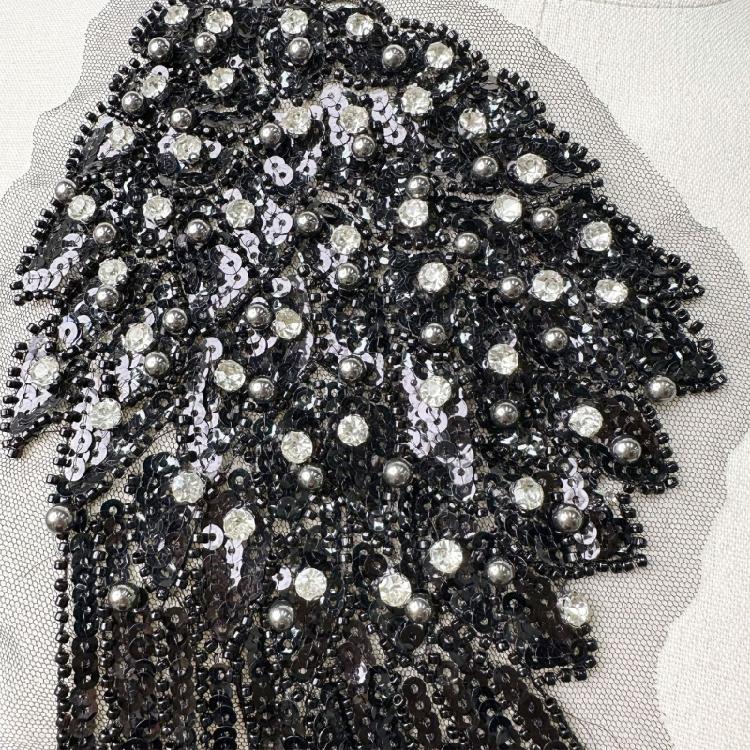 2 лота Рюкзак Легкий вес Нашивки Аппликации для свадебного платья Тканевые пришивные нашивки для вечеринок или свадеб