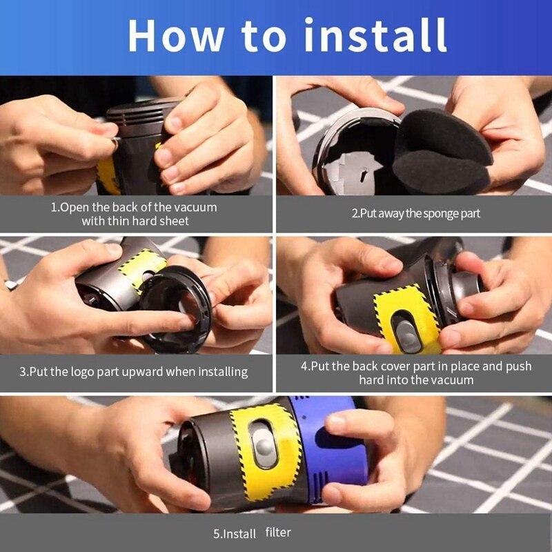 Аксессуары для пылесоса, задняя крышка для Dyson V7 V8, задняя крышка двигателя пылесоса, небольшие аксессуары