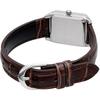 Женские кварцевые часы Casio Standard LTP-V007L-9B Светлое шампанское Золотой Коричневый кожаный ремешок