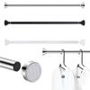 Detachable Base Telescopic Closet Rod Waterproof Clothes Hanging Pole Household