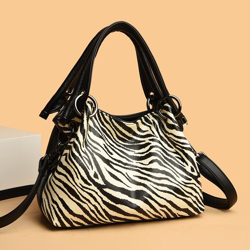 Модная новая женская сумка с леопардовым принтом и рисунком зебры, летняя модная универсальная сумка через плечо, маленькая сумка-тоут, сумка на плечо