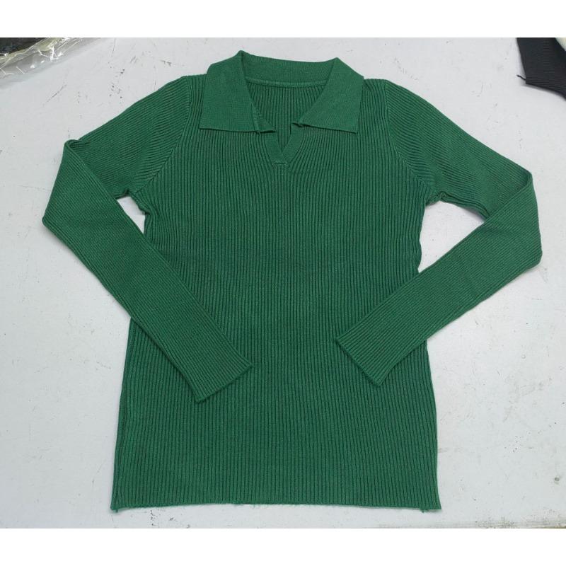 Трикотажные пуловеры с вырезом поло, свитера, женские осенне-зимние рубашки для начинающих, рубашка с длинным рукавом и отложным воротником, короткие джемперы, однотонные топы, один размер