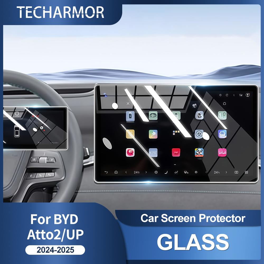 Tempered Glass Screen Protector for BYD ATTO 2 Yuan GPS Navigation Display Interior Accessory