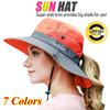 7 цветов женские летние шляпы-ведра с хвостиком, УФ-панель для пешего туризма с широкими полями, пляжная складная сетчатая кепка для рыбалки