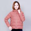 Women's Plus Size Zipper Jacket Warm Hooded Jacket Puffy Warm Top Lined Padded Zipper Casual Jacket