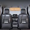 Car Seat Back Leather Organizer High-Capacity Multi-functional Multi-Pocket Backseat Storage Bag Wear-Resistant Anti Kick Mat