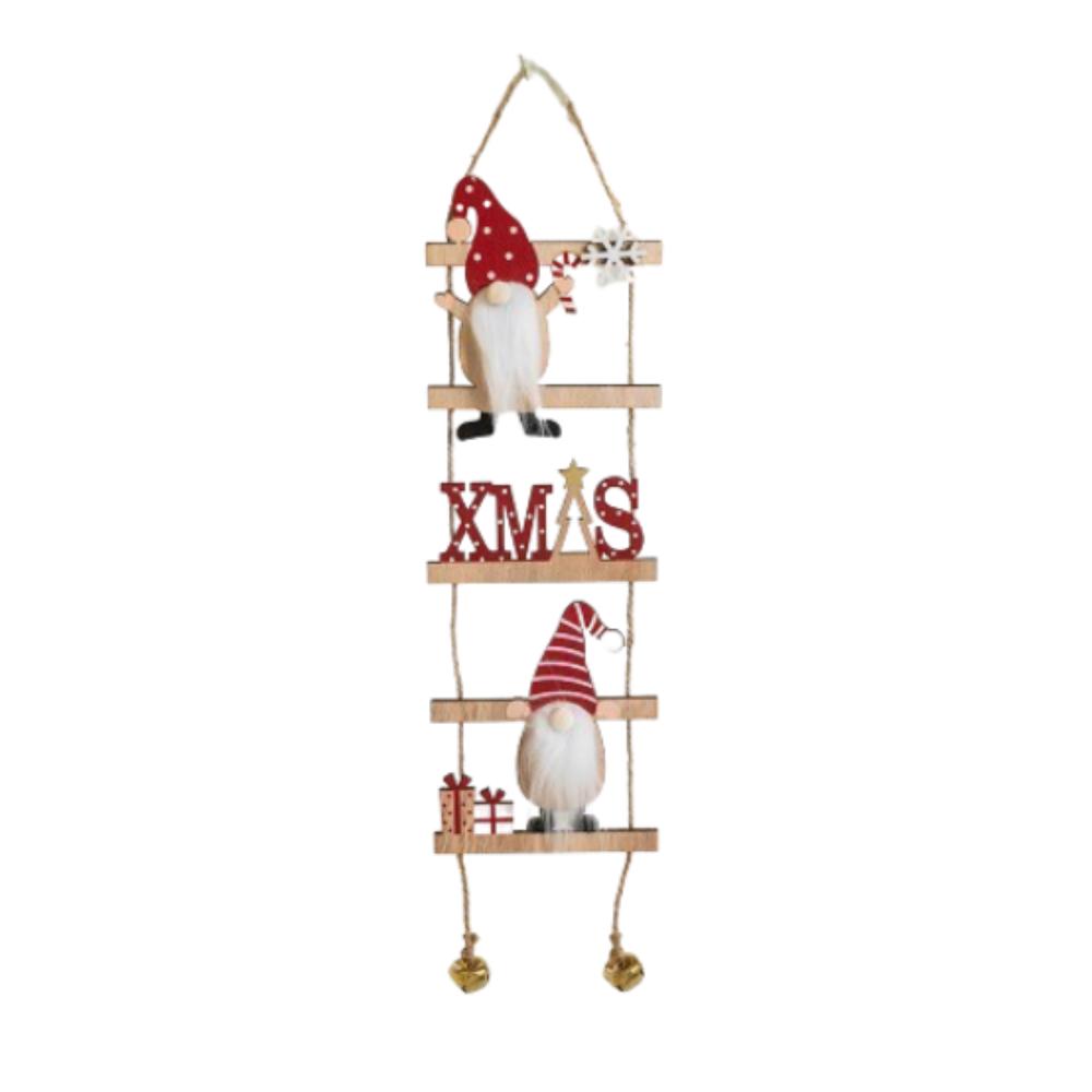 With Bells Climbing Ladder Santa Claus Pendants Cartoon Merry Christmas Decor Party Favors