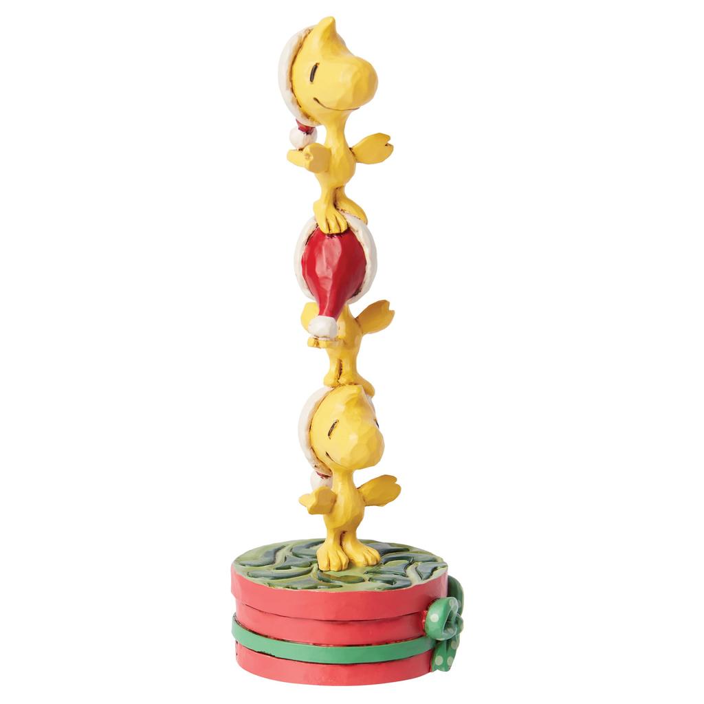 Enesco Peanuts от Джима Шора Штабелируемая мини-фигурка Вудстока Смола Ручная работа Расписанная Коллекционная Peanuts Снупи Рождественский Декор для дома Полка