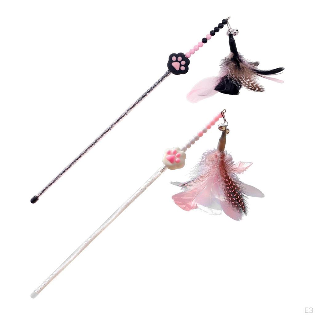 Cat Teaser Stick Interactive Rod for Pounce Indoor Cats