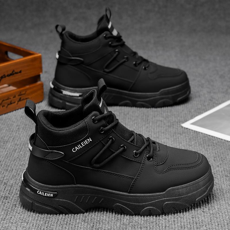 Осенняя мужская обувь новые высокие ботинки Мартина мужские трендовые универсальные рабочие ботинки для строительной площадки противоскользящие повседневные короткие ботинки