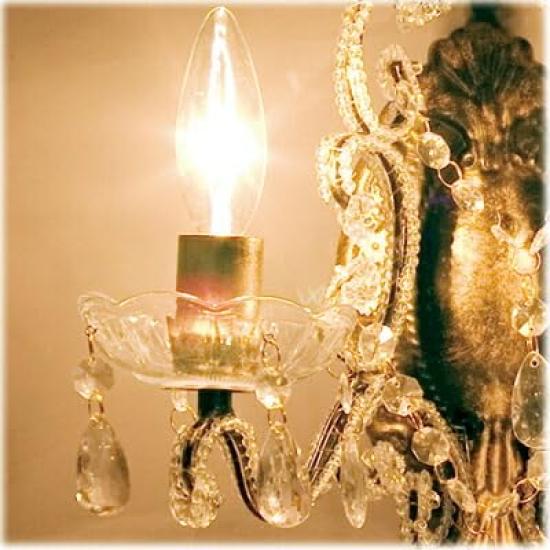 Акидзуки Трейдинг (Акидзуки) Антикварная настенная люстра в стиле принцессы, 2 настенных драгоценности: интерьер-ак-67D304079 (Кремовый цвет)