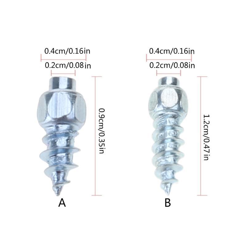 100 шт. Автомобиль Внедорожник Квадроцикл Противоскользящие Винтовые Шипы Колесо Шина Снежная Шина Шипы 9 мм 12 мм