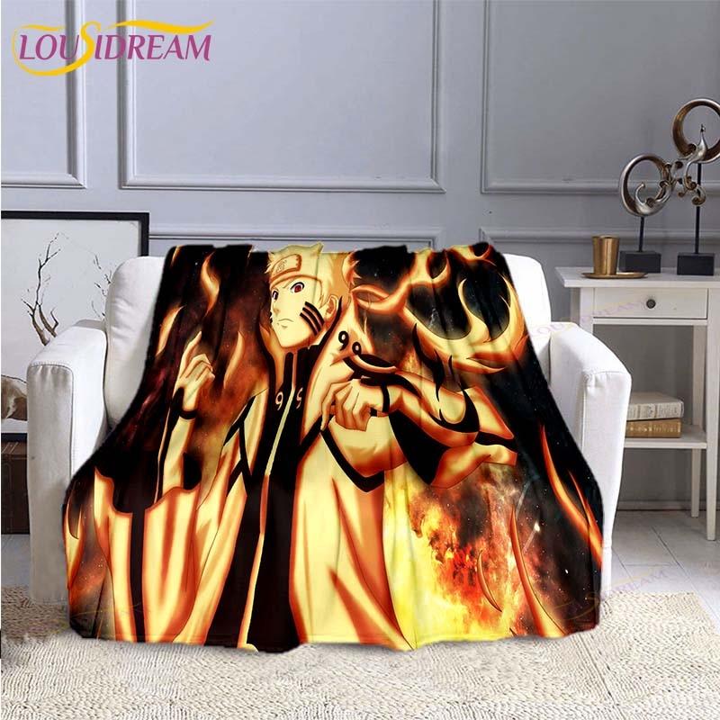 Модное одеяло Наруто, фланелевое одеяло в стиле аниме, мягкое одеяло с 3D принтом, мультяшное покрывало, диван, дорожное детское одеяло для кемпинга