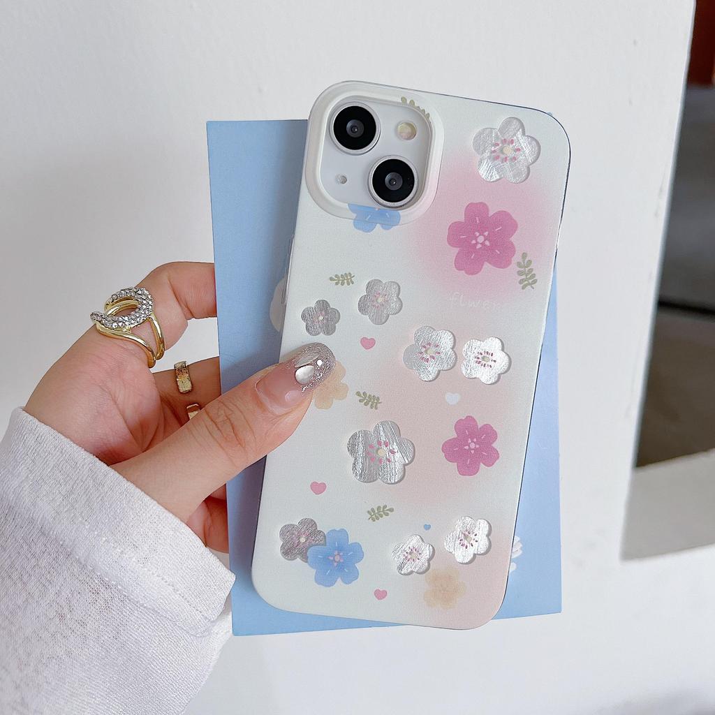 Силиконовый чехол Laser Flower Tulip для Xiaomi Redmi Note 12 11 Samsung A54 A24 A14 Oppo A78 A58 A38 Infinix Note 30 Funda Painted Cover Soft TPU Bumper