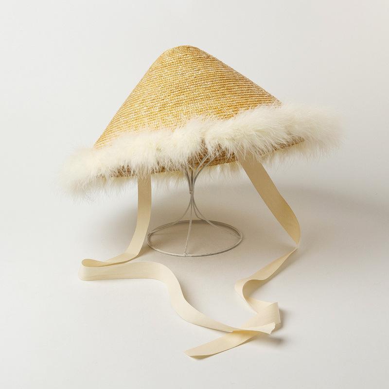 В Европе и США весной и летом новая соломенная шляпа с перьями на открытом воздухе, солнцезащитный крем, моделирующие шляпы, шляпы